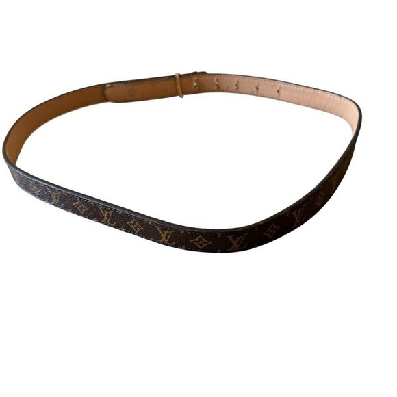 Louis Vuitton Monogram  LV Iconic Gold IV Initials Buckle  Leather Belt One Size - Picture 2 of 14